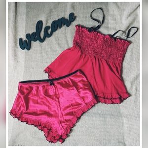 Secret Treasures Pink Teddy Cami and Tap Shorts